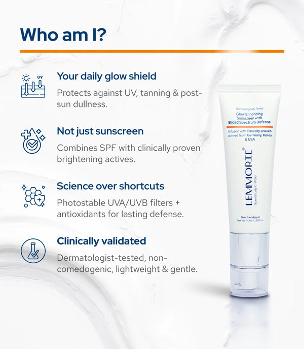 Lemmorte® Glow Enhancing Sunscreen with Broad Spectrum Defense