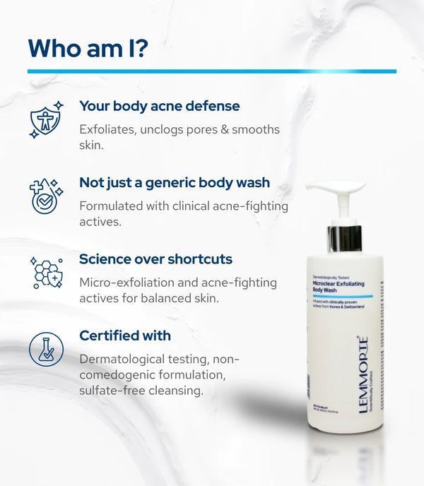 Lemmorte® Microclear Exfoliating Bodywash