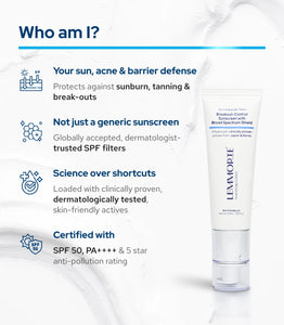 Lemmorte® Breakout-Control Sunscreen with Broad Spectrum Shield