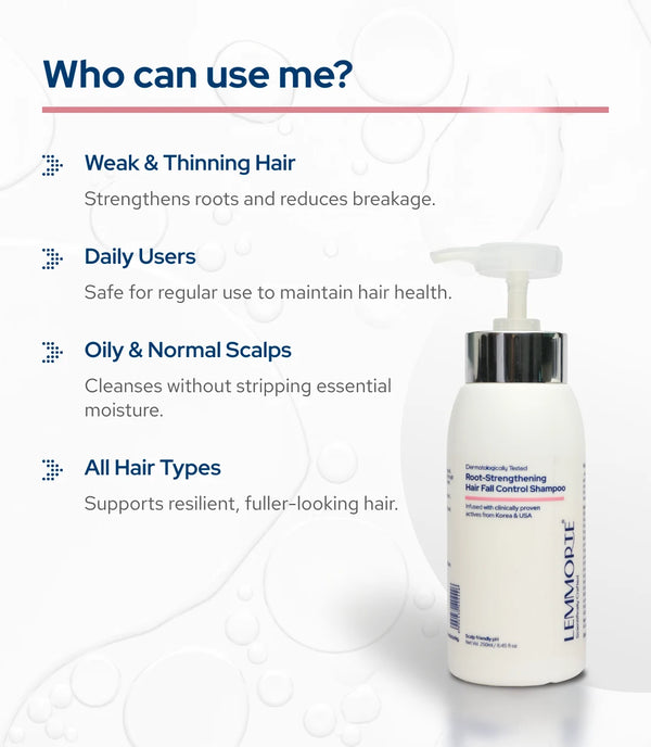 Lemmorte® Root-Strengthening Hair Fall Control Shampoo