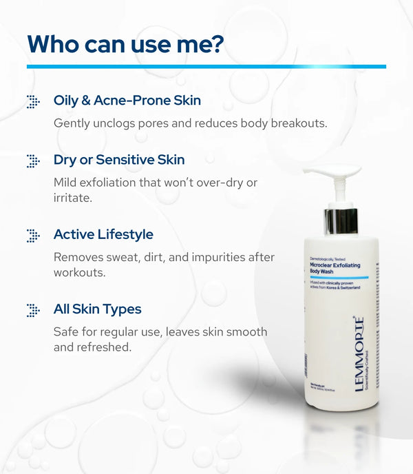 Lemmorte® Microclear Exfoliating Bodywash