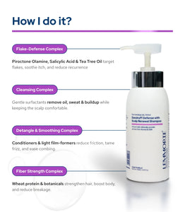 Lemmorte® Dandruff Defense with Scalp Renewal Shampoo