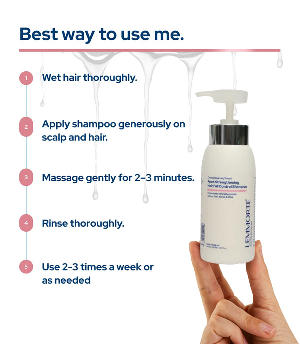 Lemmorte® Root-Strengthening Hair Fall Control Shampoo