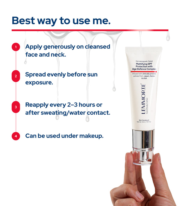 Lemmorte® Mattifying SPF Protection with Age Defence Complex
