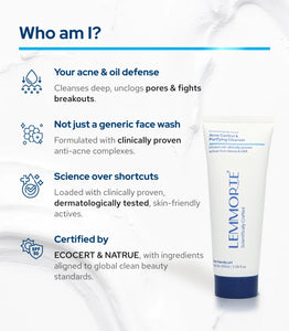Lemmorte® Acne Control & Purifying Cleanser