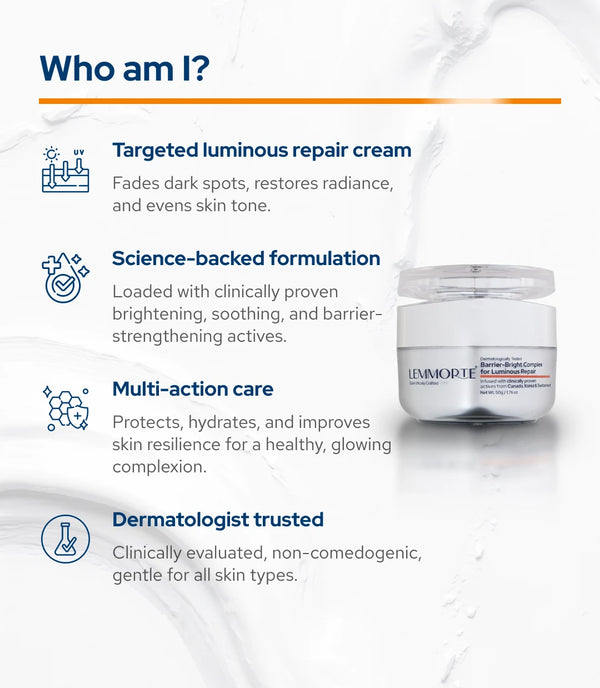 Lemmorte® Barrier-Bright complex for Luminous Repair Cream