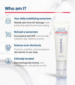 Lemmorte® Mattifying SPF Protection with Age Defence Complex