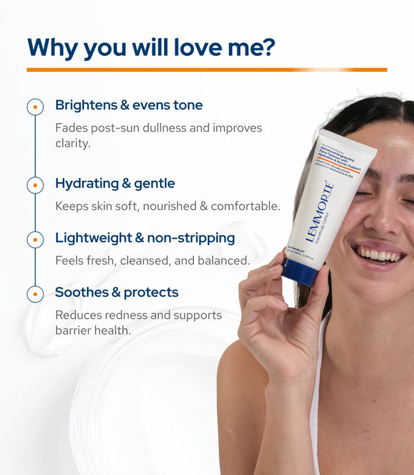 Lemmorte® Advanced Brightening Face Cleanser with Hydration & Barrier Support