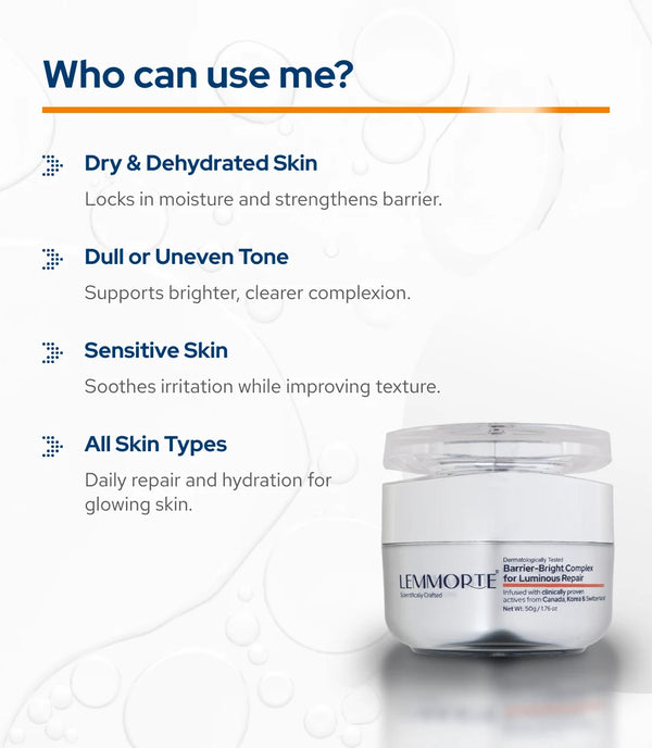 Lemmorte® Barrier-Bright complex for Luminous Repair Cream