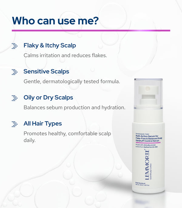 Lemmorte® Multi-Action Serum for Flake-Free & Balanced Scalp