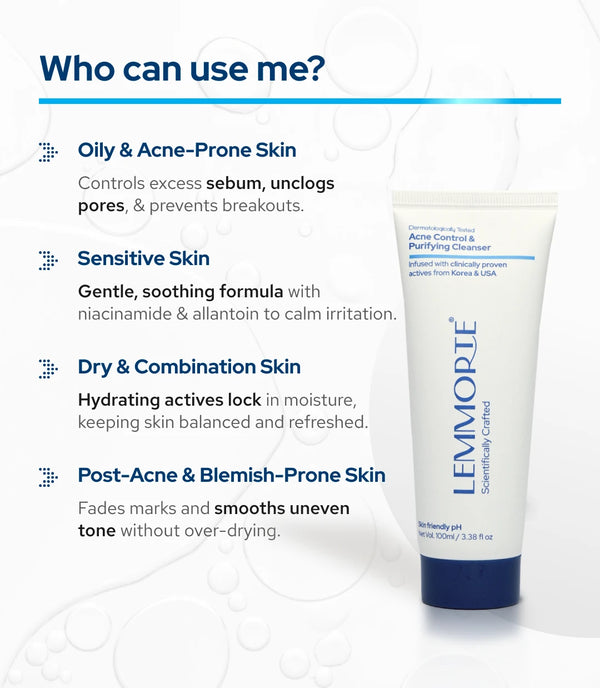 Lemmorte® Acne Control & Purifying Cleanser