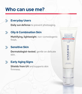 Lemmorte® Mattifying SPF Protection with Age Defence Complex