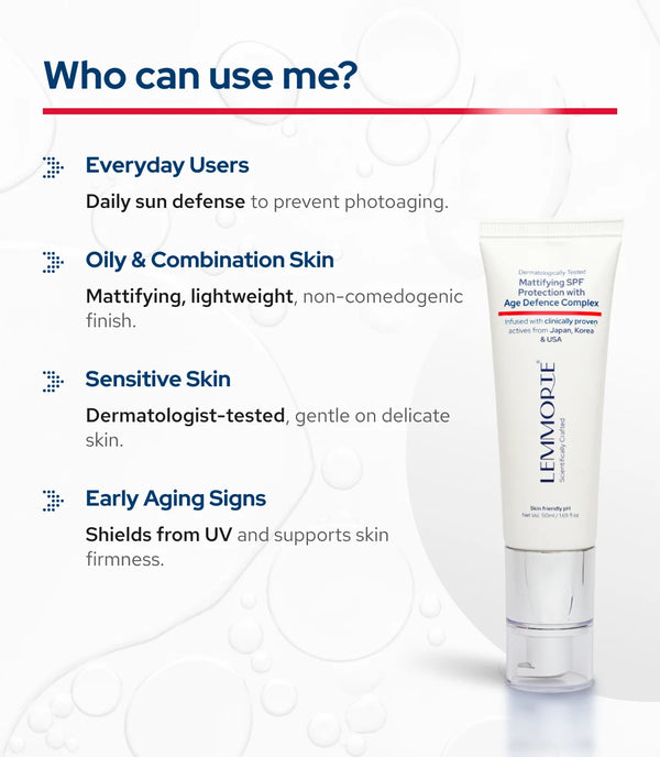 Lemmorte® Mattifying SPF Protection with Age Defence Complex