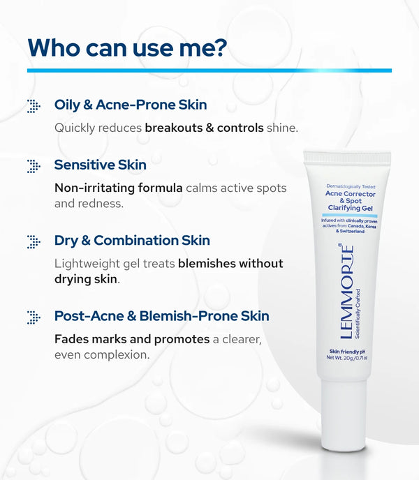 Lemmorte® Acne Corrector & Spot Clarifying Gel
