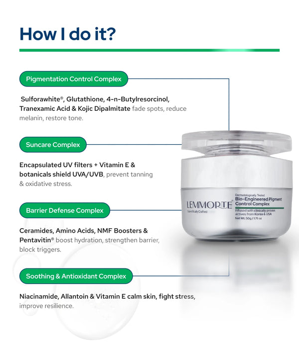 Lemmorte® Bio Engineered Pigment Control Complex Cream