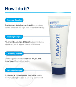 Lemmorte® Acne Control & Purifying Cleanser