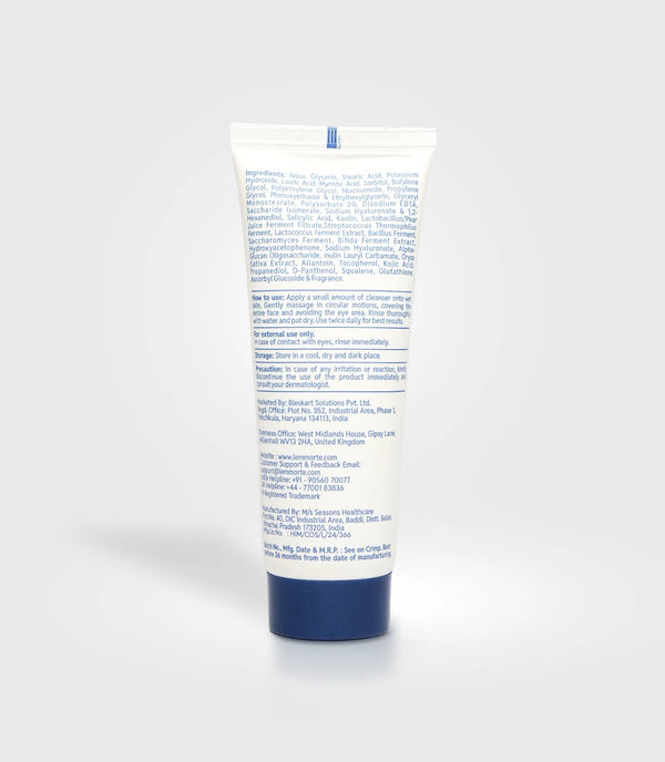 Lemmorte® Advanced Brightening Face Cleanser with Hydration & Barrier Support