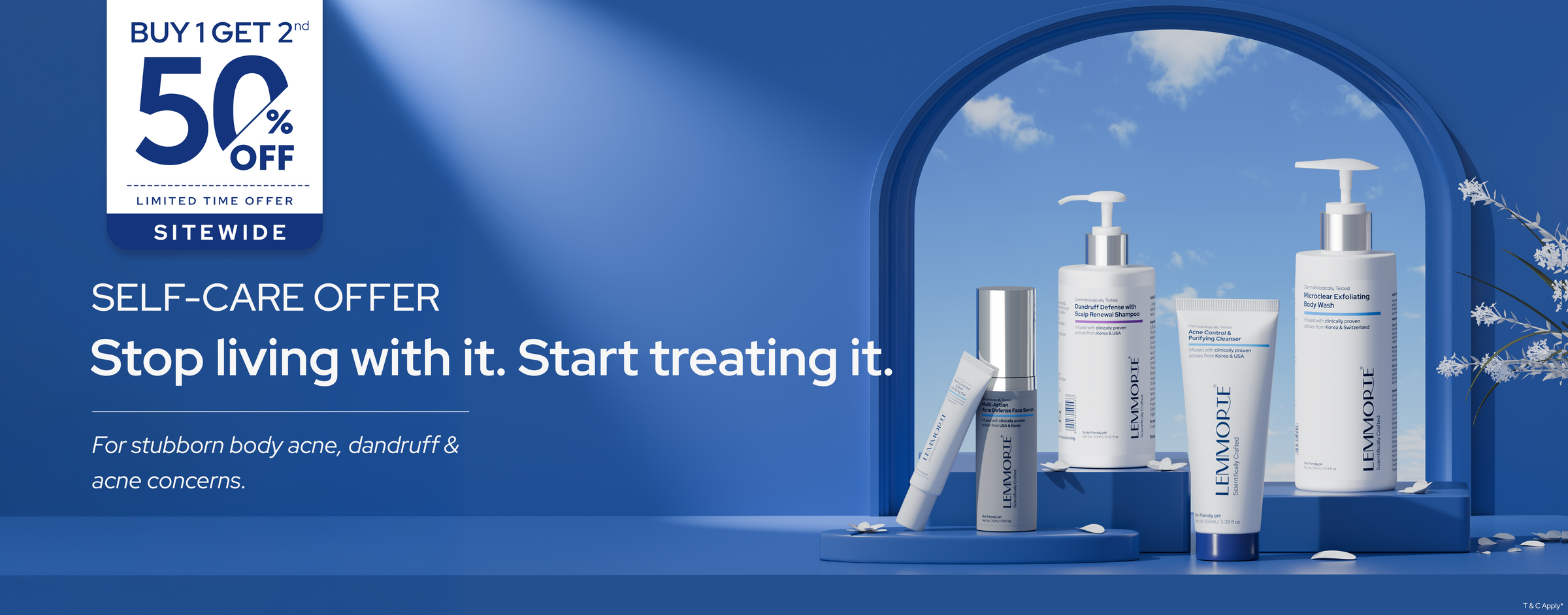 Lemmorte skincare hero banner