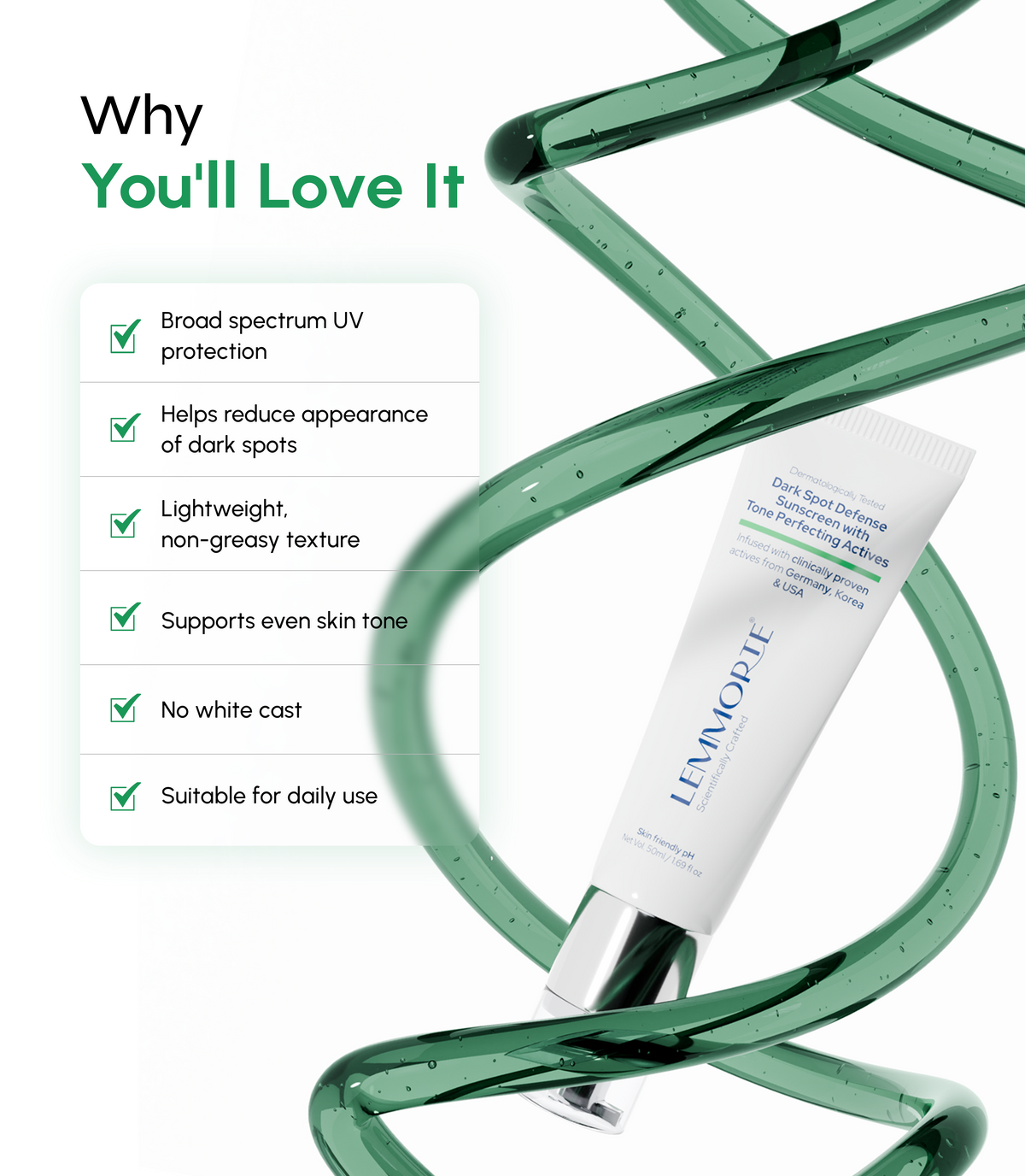 Dark Spot Defense Sunscreen with Tone-Perfecting Actives