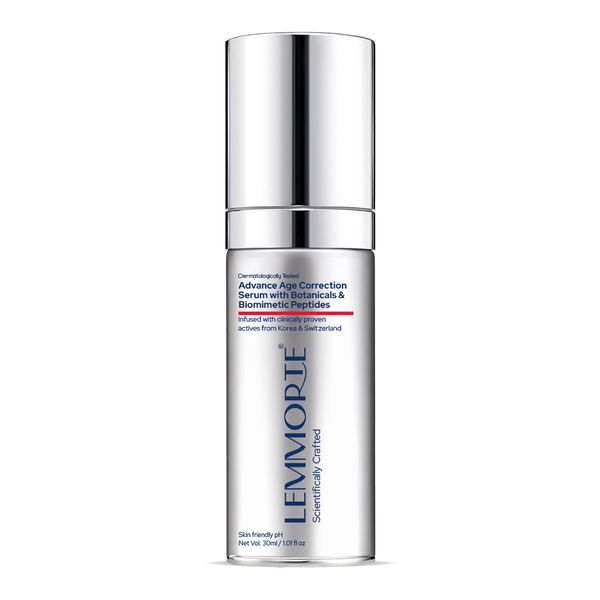 Lemmorte Advanced Age Correction Serum with Botanicals & Biomimetic Peptides 30ml